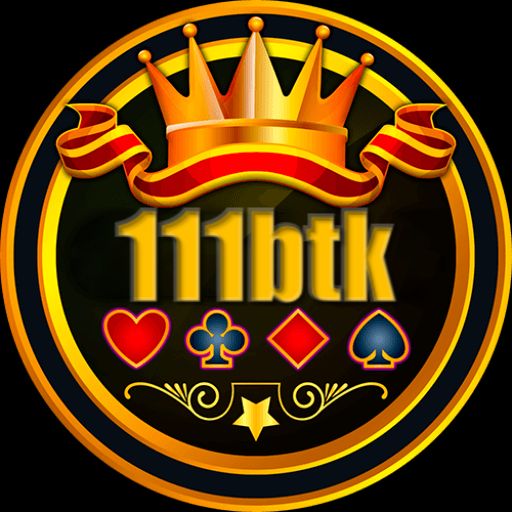 111btk cartoon character winning a jackpot in a casino setting